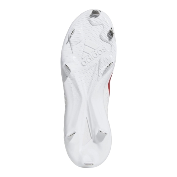 Adidas Men's Icon V Bounce Iced Out Baseball Red and White Cleats, Size 7-1/2 - Picture 12 of 15